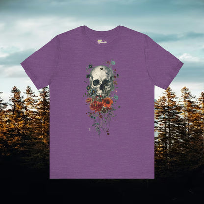 Skull and Roses Unisex Jersey Short Sleeve Tee