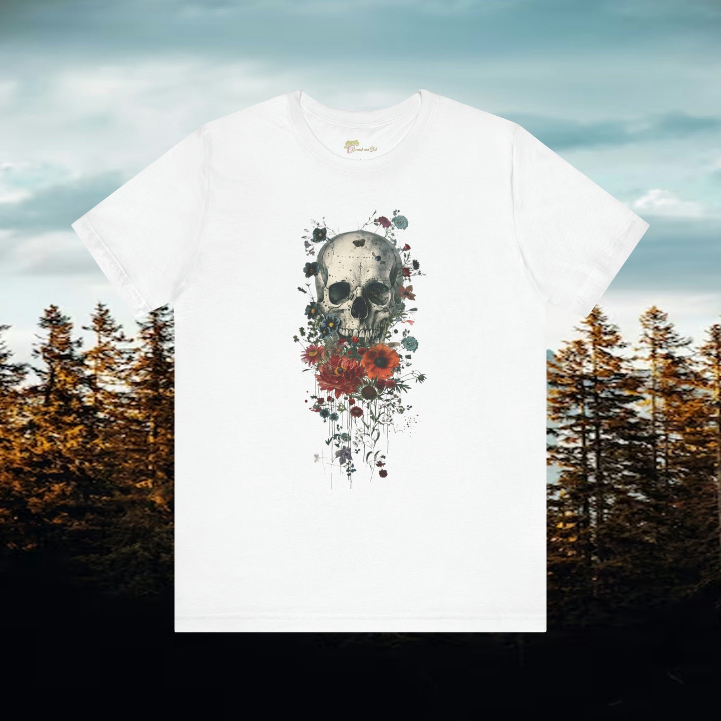 Skull and Roses Unisex Jersey Short Sleeve Tee