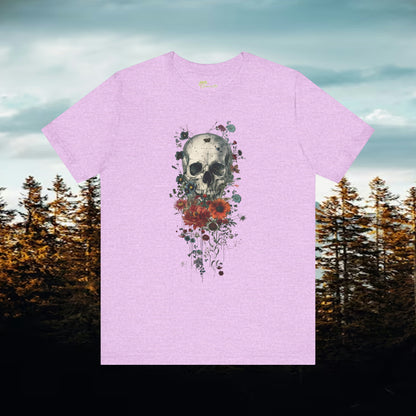 Skull and Roses Unisex Jersey Short Sleeve Tee