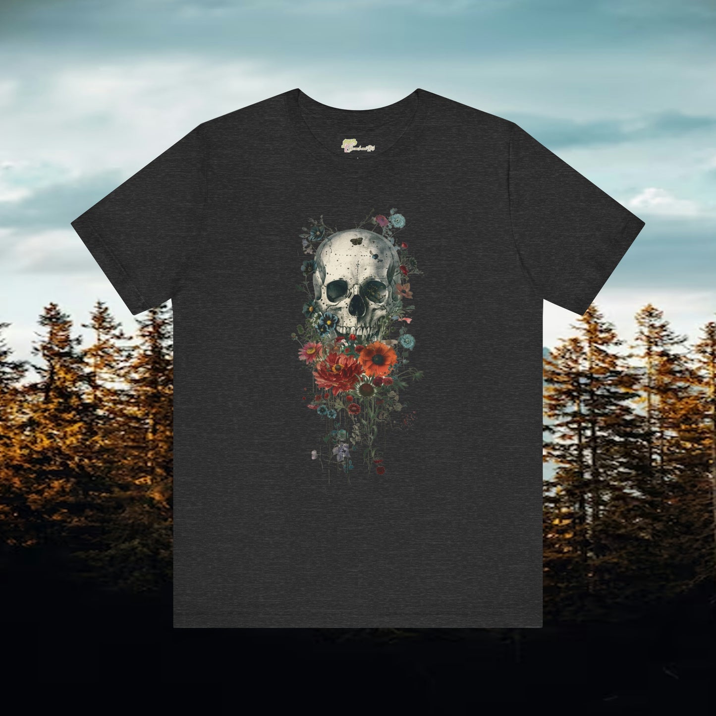 Skull and Roses Unisex Jersey Short Sleeve Tee