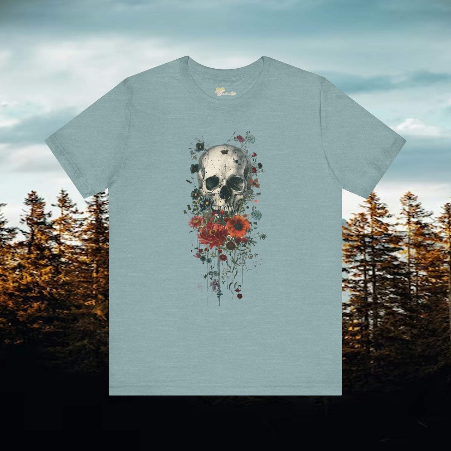 Skull and Roses Unisex Jersey Short Sleeve Tee