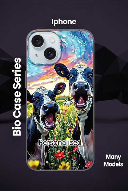 Biodegradable Cow Days Meet Phone Case - Iphone and Samsung Many Models - Bio case
