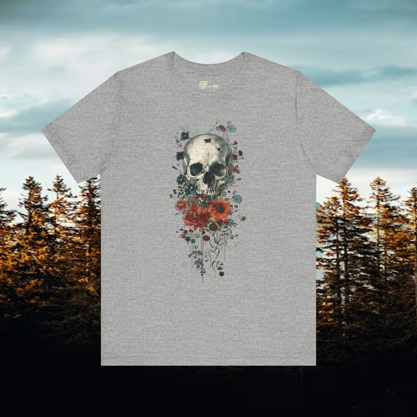 Skull and Roses Unisex Jersey Short Sleeve Tee