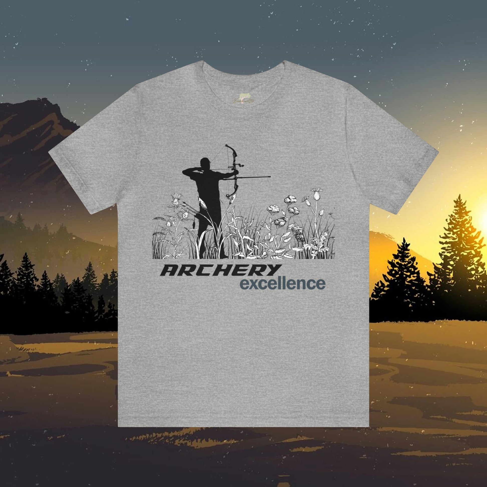 Archery Excellence Men's T-Shirt | Black and White Design - Branch and Stick Branch and Stick