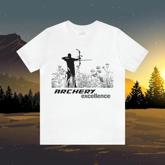 Archery Excellence Men's T-Shirt | Black and White Design - Branch and Stick Branch and Stick