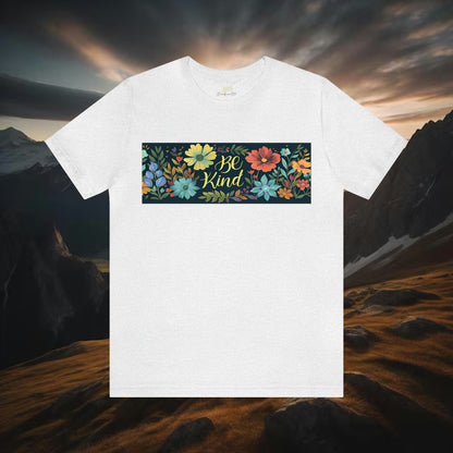 Be Kind Wildflowers Rectangle T-Shirt | Inspirational Design - Branch and Stick Branch and Stick