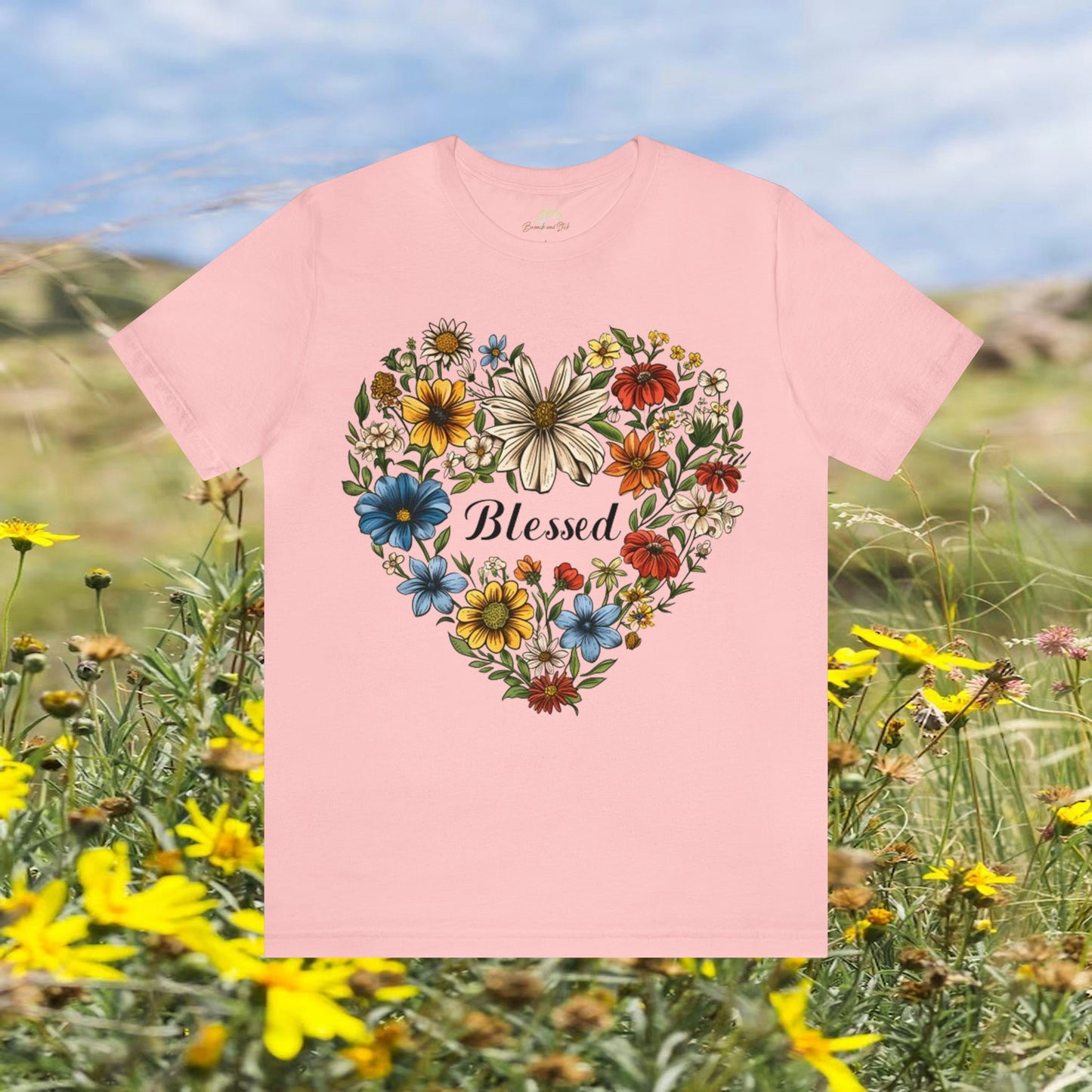 Blessed Heart Classic Unisex Tee | Your Everyday Favorite Branch and Stick