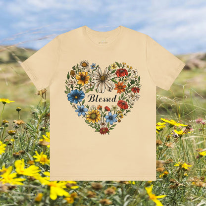 Blessed Heart Classic Unisex Tee | Your Everyday Favorite Branch and Stick