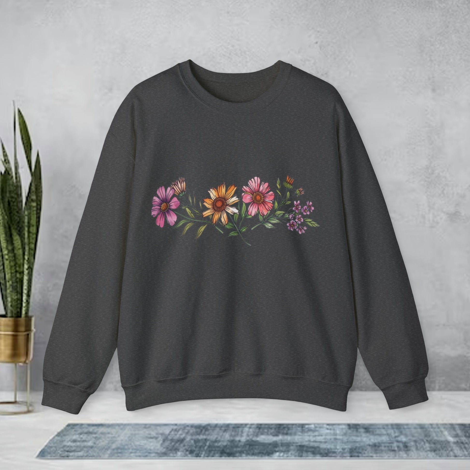 Boho Wildflower Crewneck Sweatshirt | Branch and Stick Branch and Stick