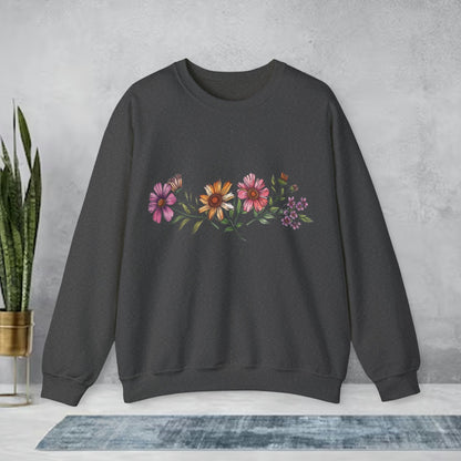 Boho Wildflower Crewneck Sweatshirt | Branch and Stick Branch and Stick