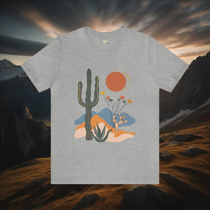 Cactus Desert with Wildflowers Western Tee | Branch and Stick Branch and Stick