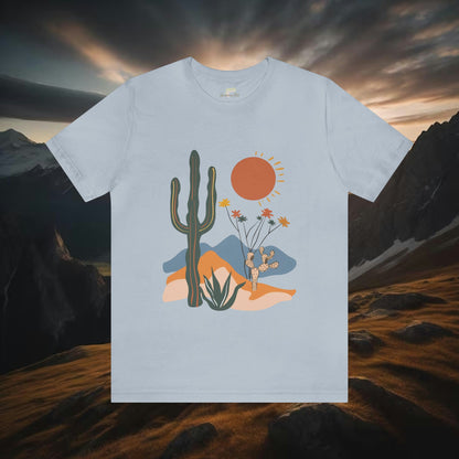 Cactus Desert with Wildflowers Western Tee | Branch and Stick Branch and Stick