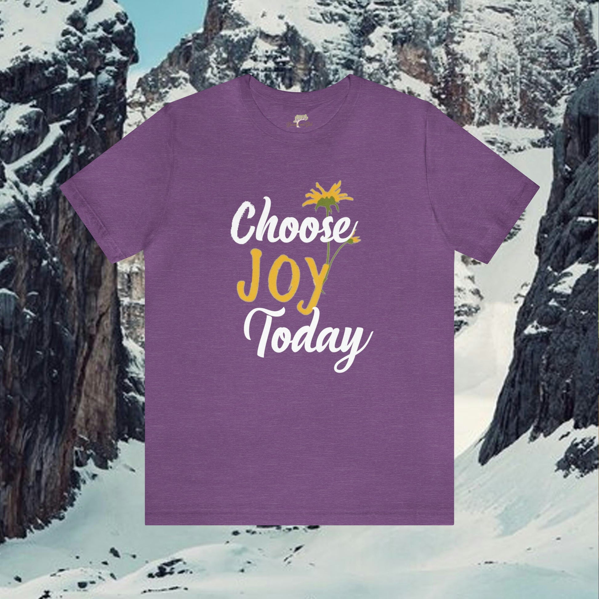 Choose Joy Today Wildflower T-Shirt | Minimalistic Elegance - Branch and Stick Branch and Stick