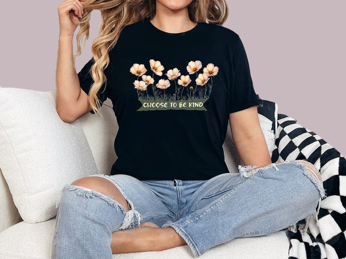 Choose to be Kind Wildflower T-Shirt | Branch and Stick Branch and Stick