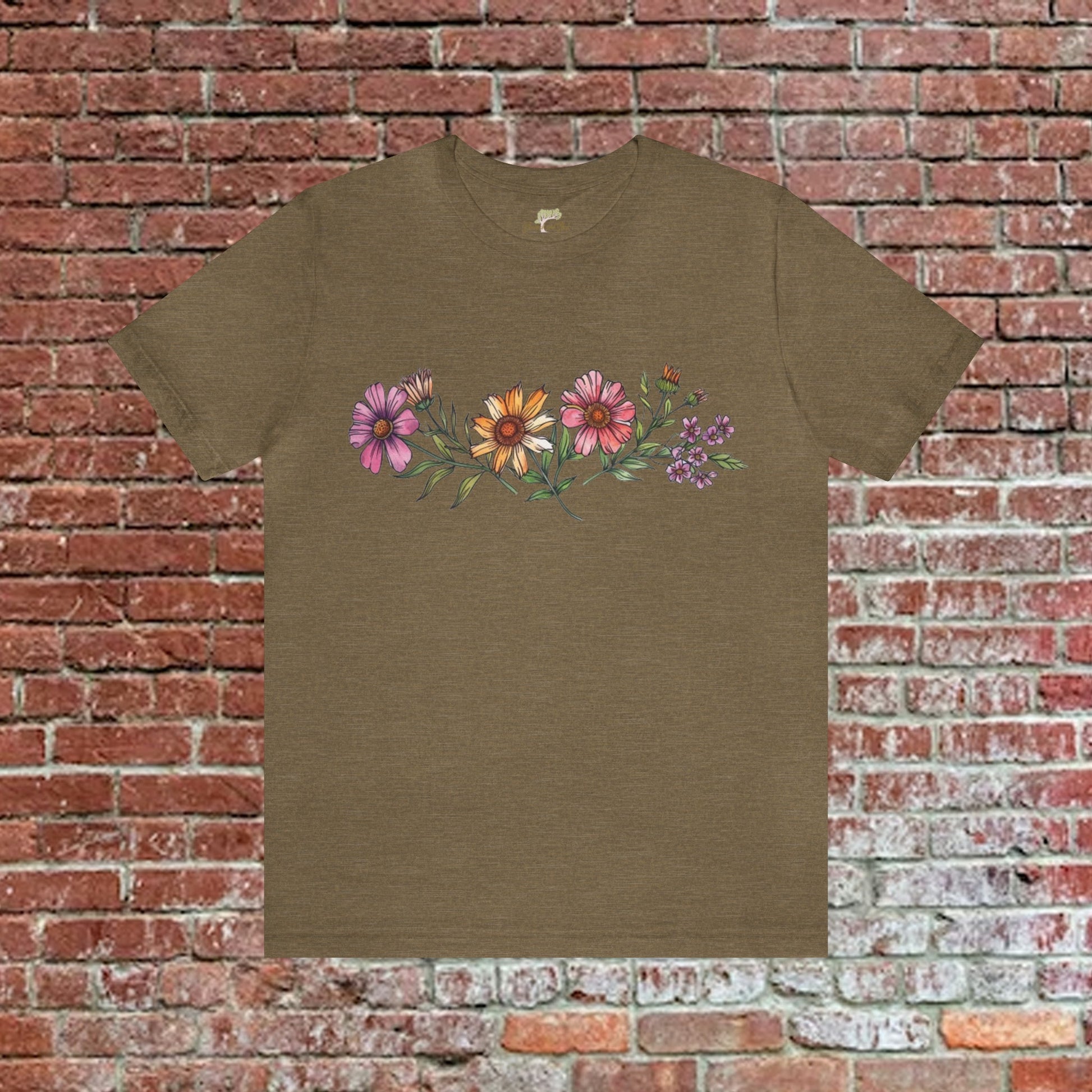 Coneflowers Across the Chest Unisex T-Shirt | Branch and Stick Branch and Stick