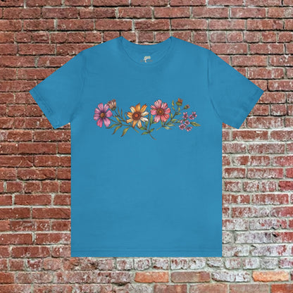 Coneflowers Across the Chest Unisex T-Shirt | Branch and Stick Branch and Stick