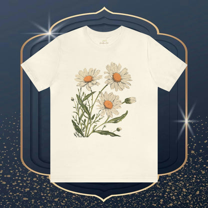 Daisy Folk Art Tee | Vibrant Unisex Wildflower Fashion - Branch and Stick Branch and Stick