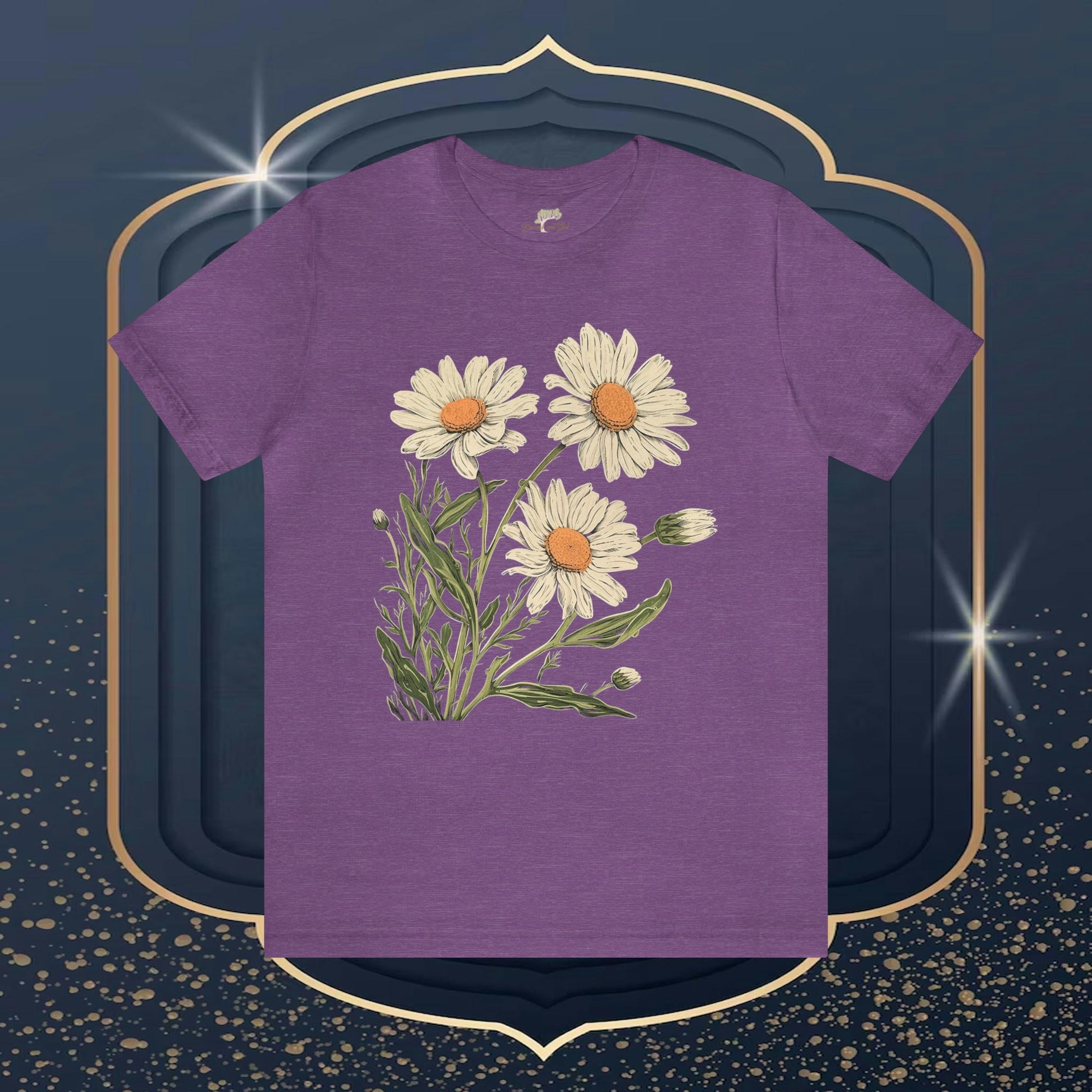 Daisy Folk Art Tee | Vibrant Unisex Wildflower Fashion - Branch and Stick Branch and Stick