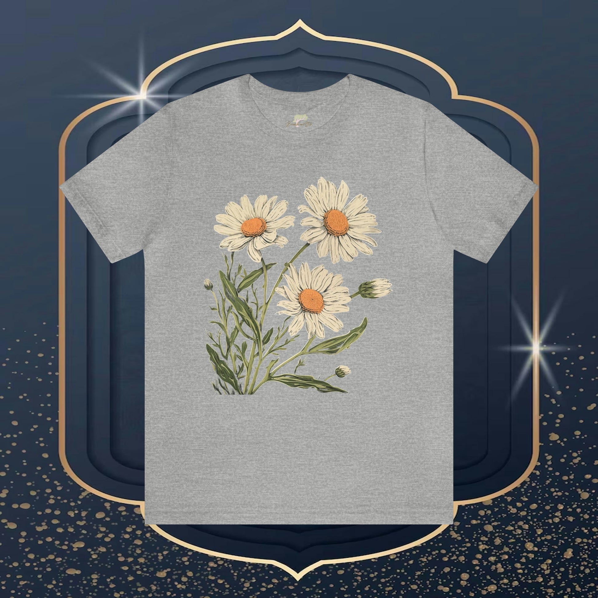 Daisy Folk Art Tee | Vibrant Unisex Wildflower Fashion - Branch and Stick Branch and Stick