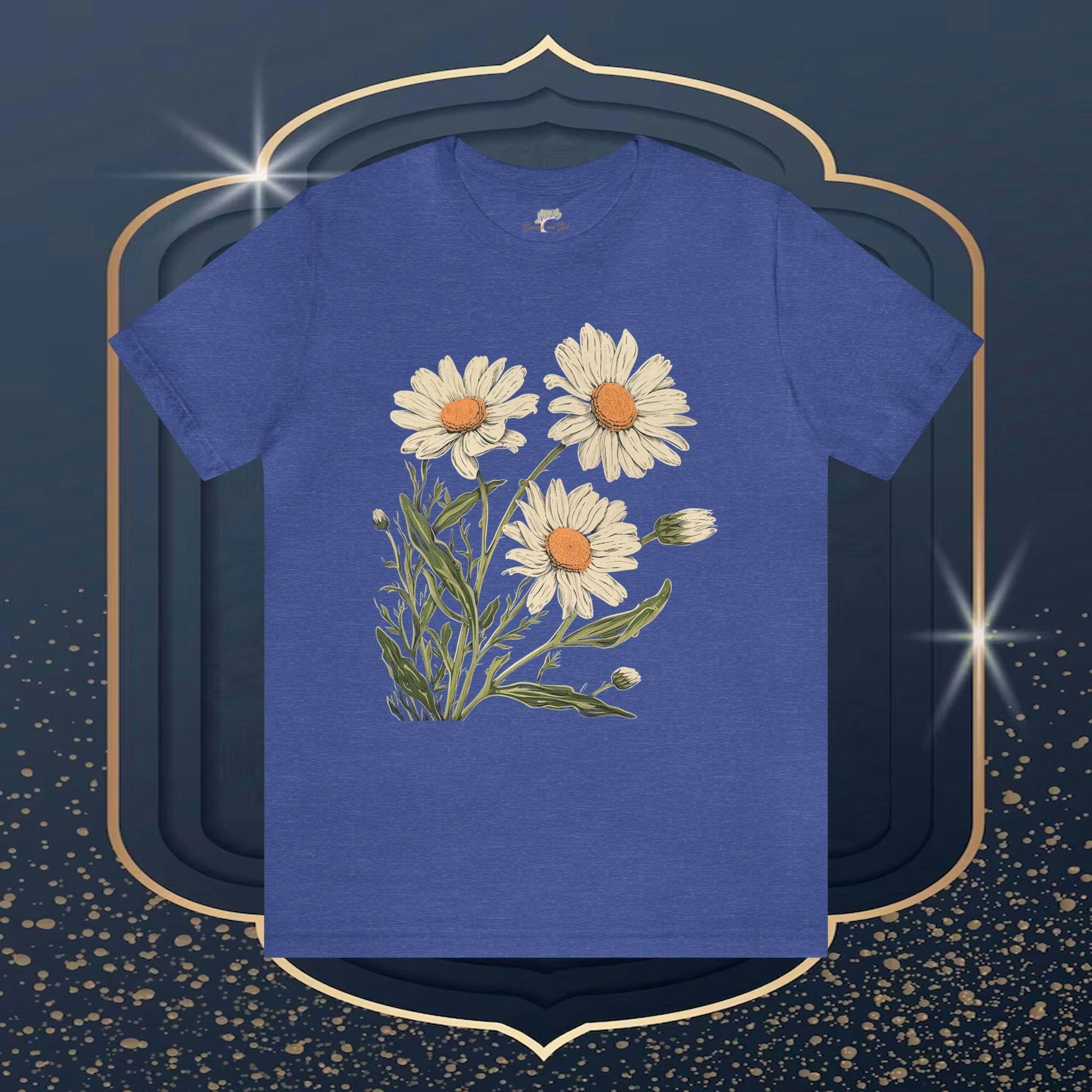 Daisy Folk Art Tee | Vibrant Unisex Wildflower Fashion - Branch and Stick Branch and Stick