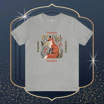 Empowerment Fox Wildflower Unisex Tee | Spread Positivity in Style - Branch and Stick Branch and Stick