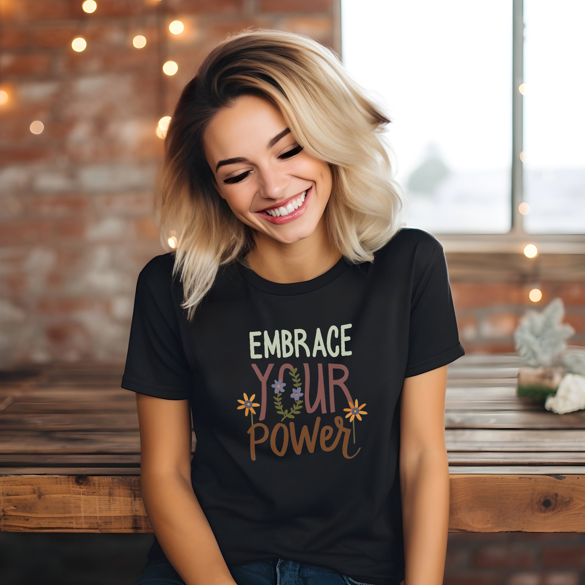 Empowerment and Wildflowers Unisex Tee | Branch and Stick Branch and Stick