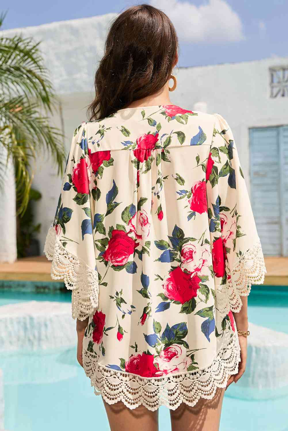 Floral Print Flounce Sleeve Cardigan | Branch and Stick Branch and Stick