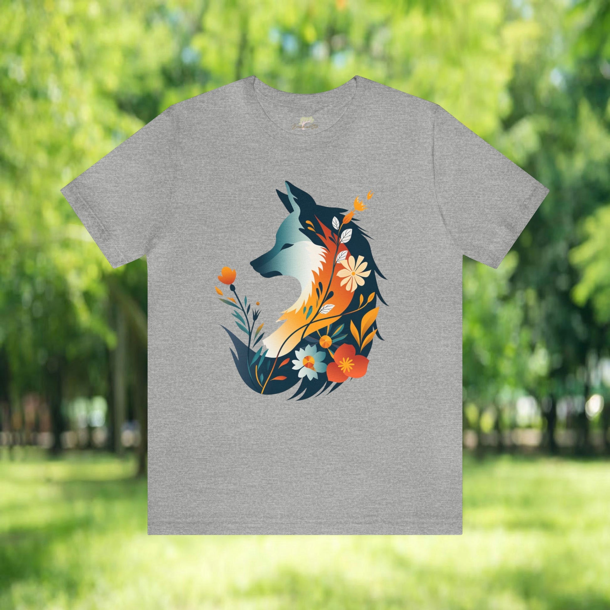 Fox Wildflower Unisex Jersey Tee | Playful & Quirky Design - Branch and Stick Branch and Stick