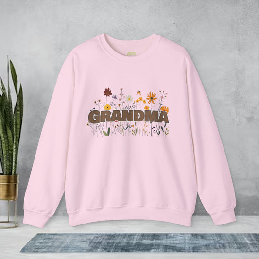 Grandma Wildflower Design Crewneck Sweatshirt | Branch and Stick Branch and Stick