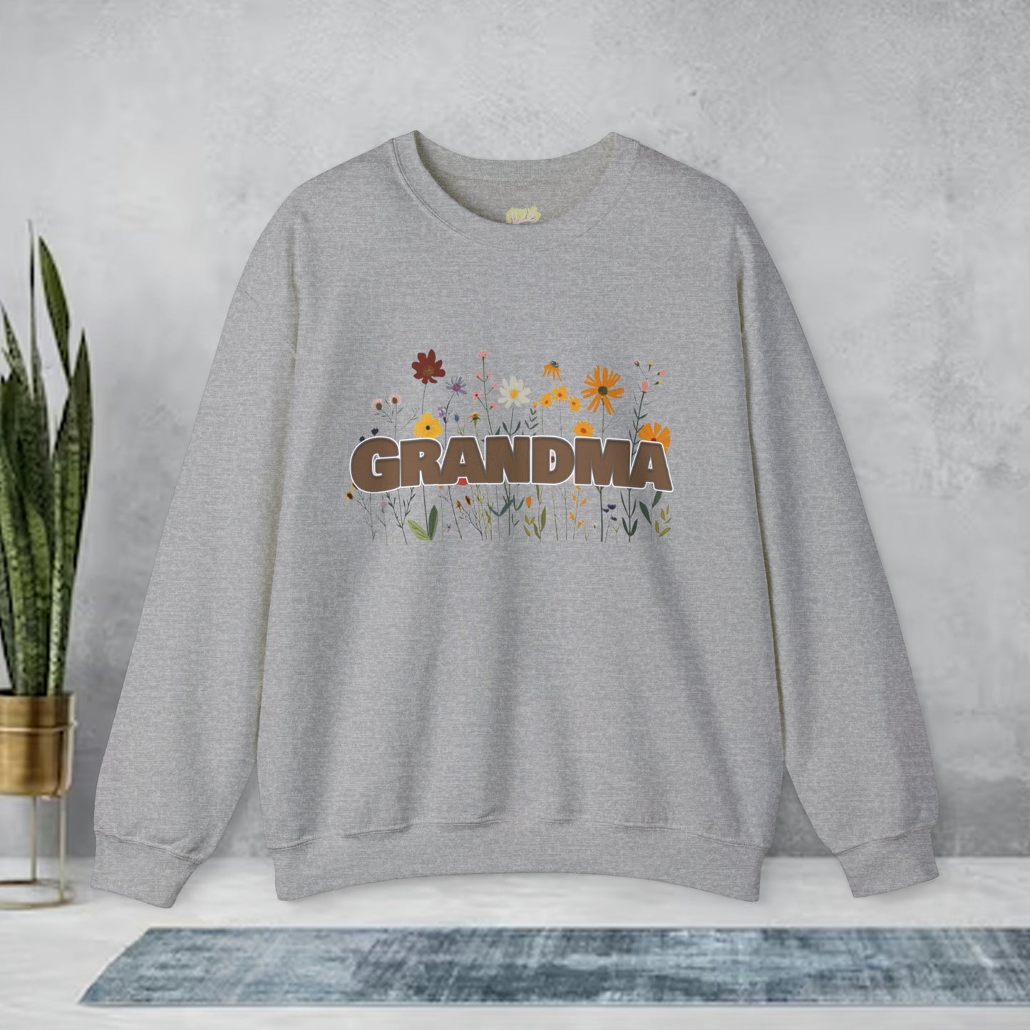 Grandma Wildflower Design Crewneck Sweatshirt | Branch and Stick Branch and Stick