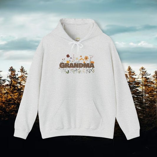 Grandma Wildflower Design Hooded Sweatshirt | Branch and Stick Branch and Stick