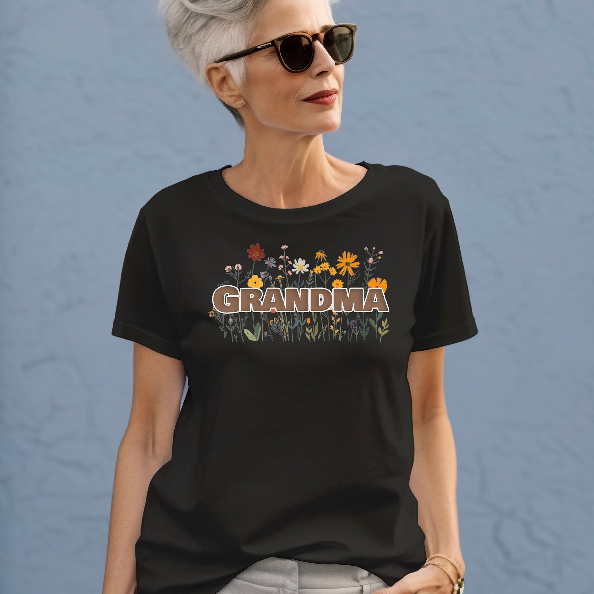 Grandma Wildflower Design T-Shirt | Branch and Stick Branch and Stick