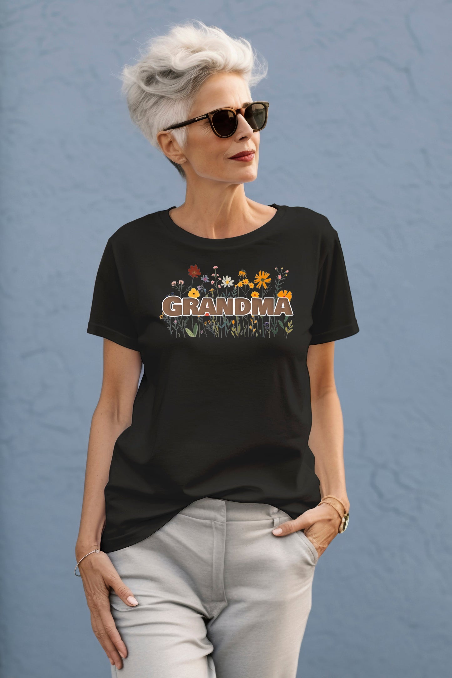 Grandma Wildflower Design T-Shirt | Branch and Stick Branch and Stick