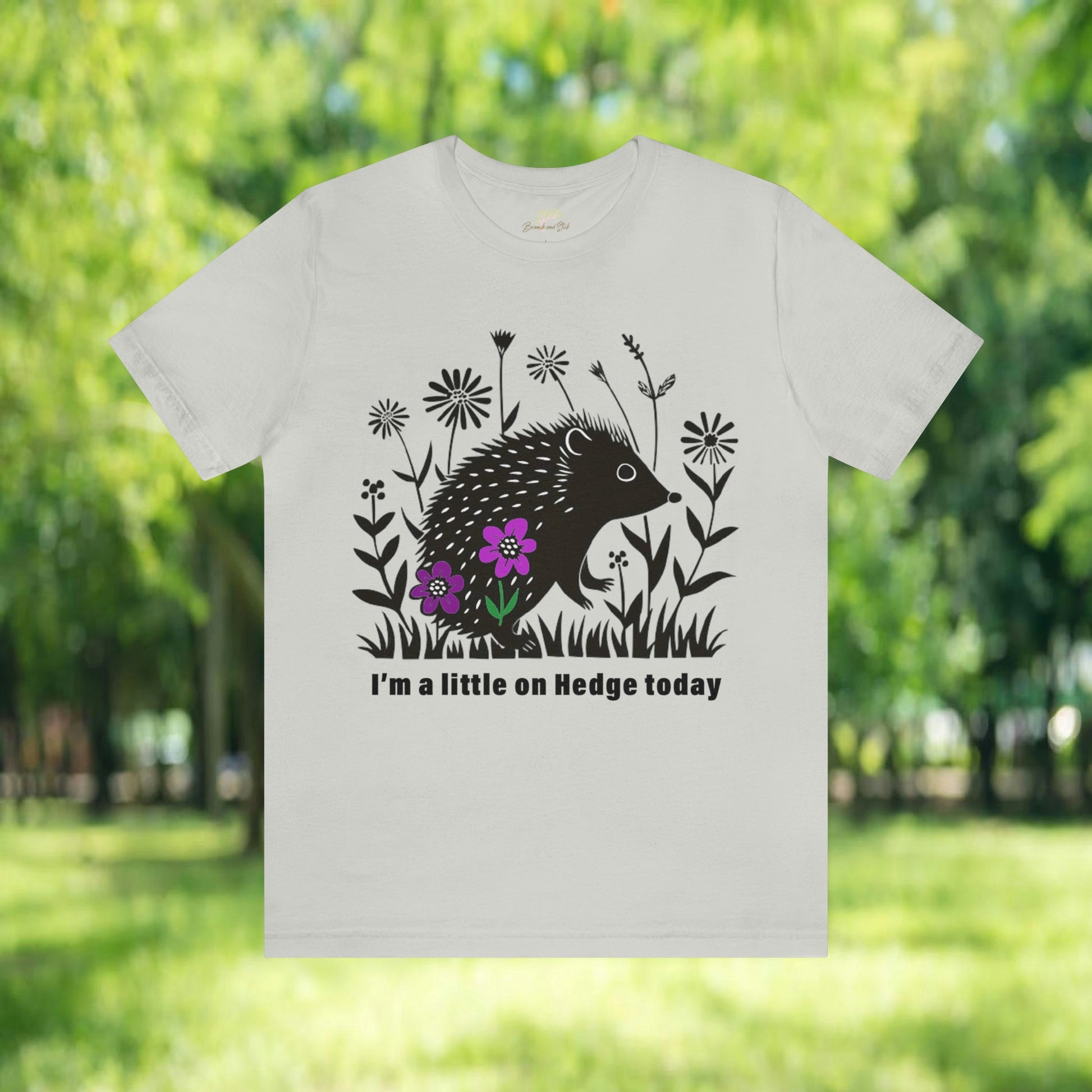 Hedgehog Wildflower Animal Tee | Playful Quirky Style - Branch and Stick Branch and Stick