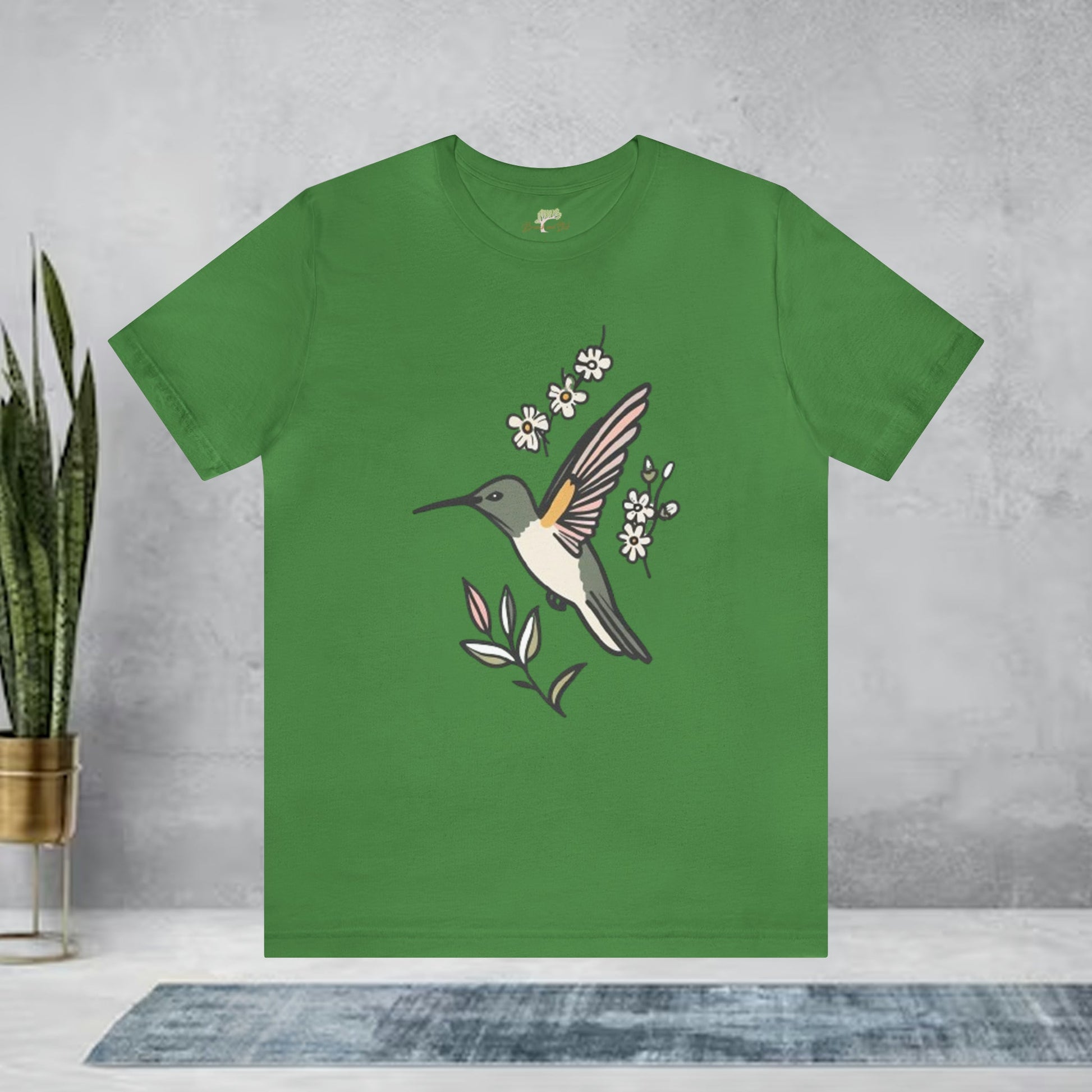 Hummingbird with Wildflower Unisex Tee | Expertly Crafted Comfort and Style - Branch and Stick Branch and Stick