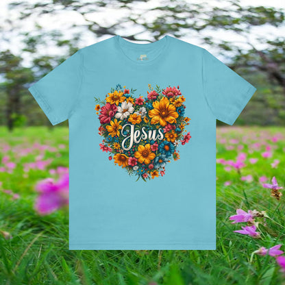 Jesus Heart Wildflower Design Hooded Sweatshirt | Branch and Stick Branch and Stick