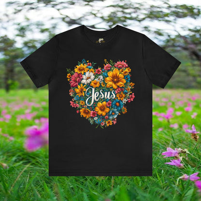 Jesus Heart Wildflower Design Hooded Sweatshirt | Branch and Stick Branch and Stick