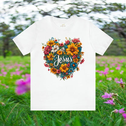 Jesus Heart Wildflower Design Hooded Sweatshirt | Branch and Stick Branch and Stick