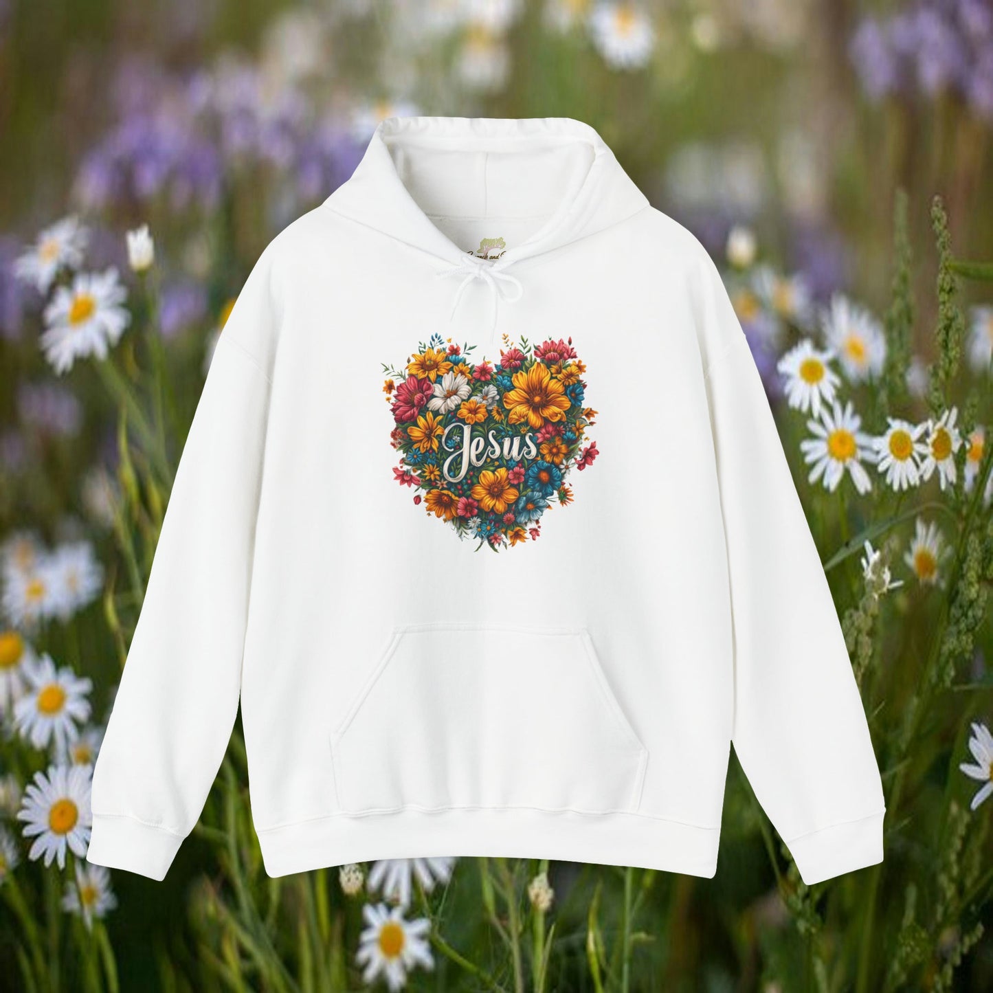 Jesus Heart Wildflower Hoodie | Branch and Stick Branch and Stick