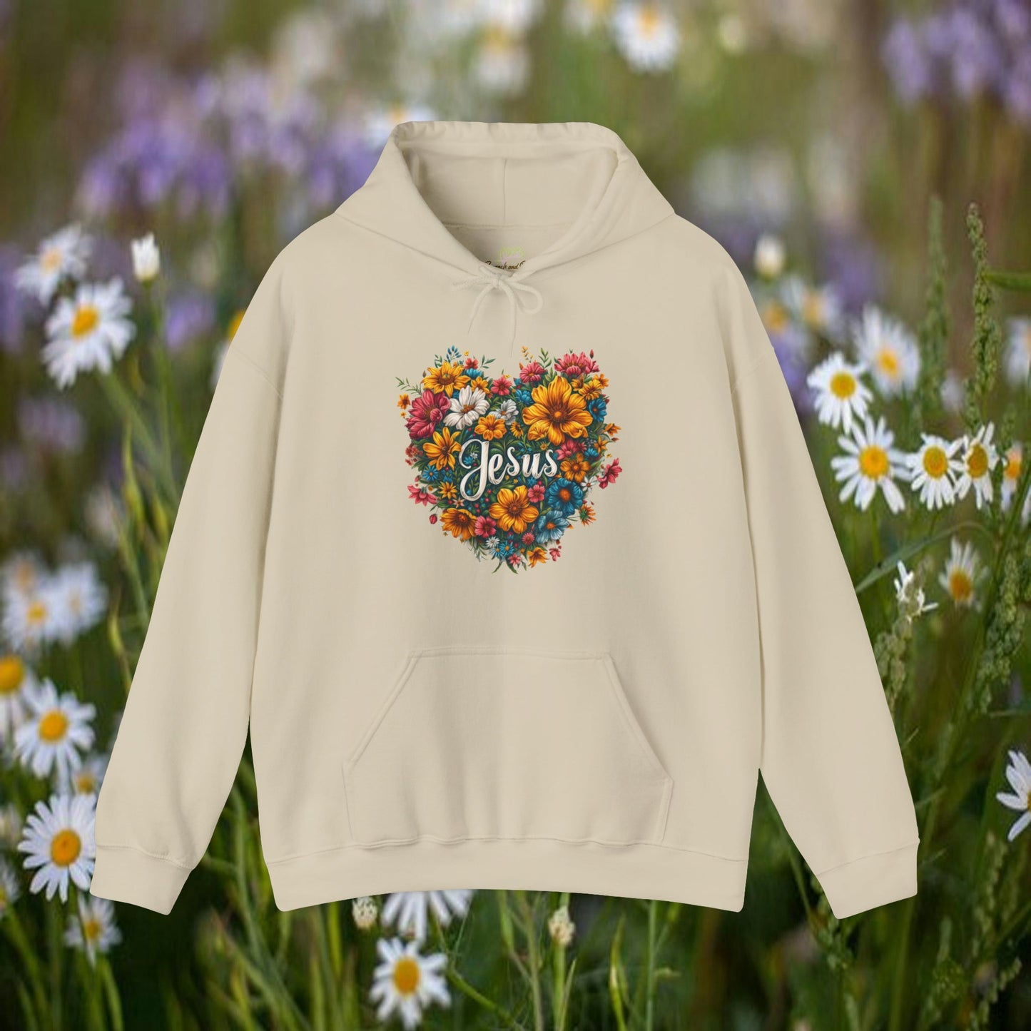 Jesus Heart Wildflower Hoodie | Branch and Stick Branch and Stick