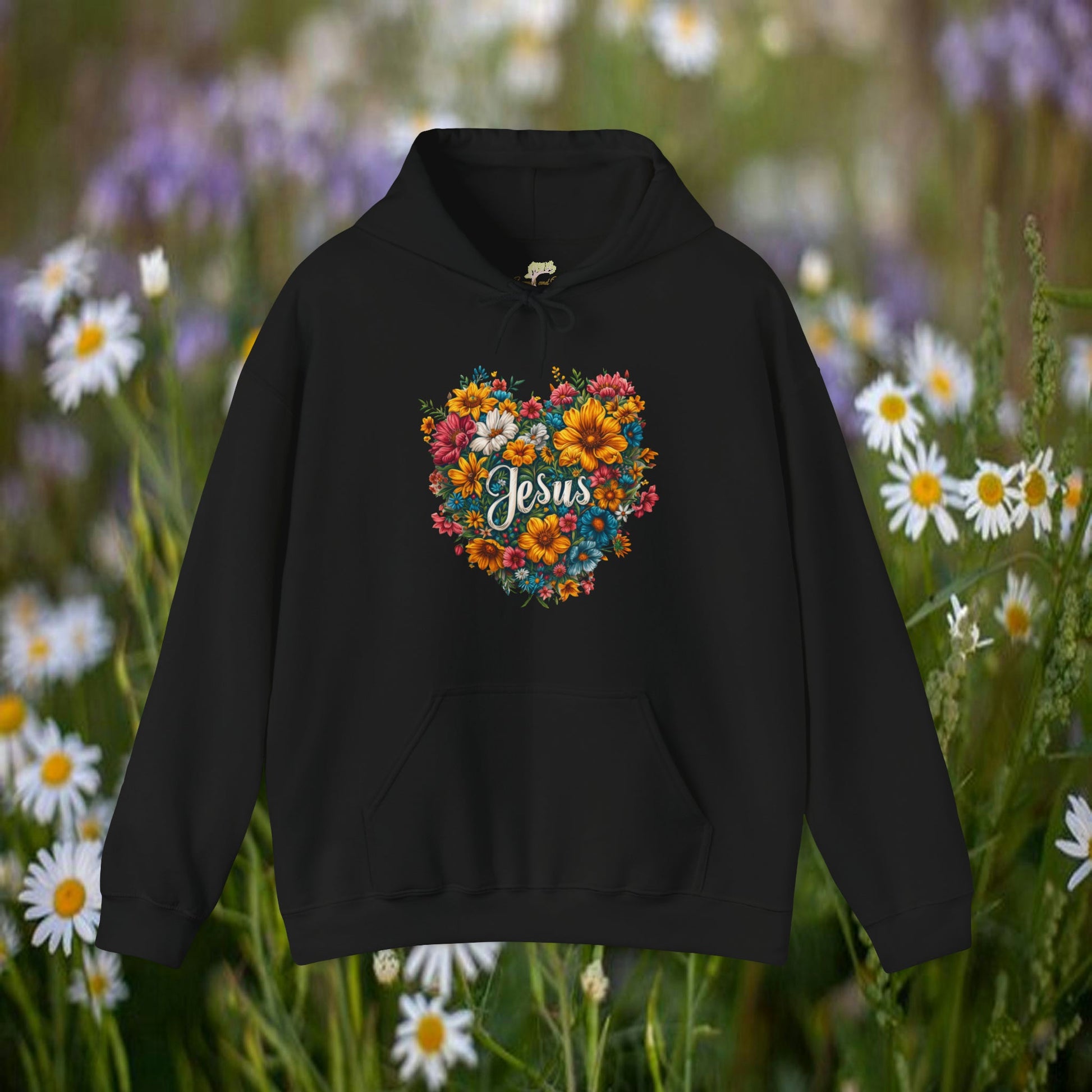 Jesus Heart Wildflower Hoodie | Branch and Stick Branch and Stick