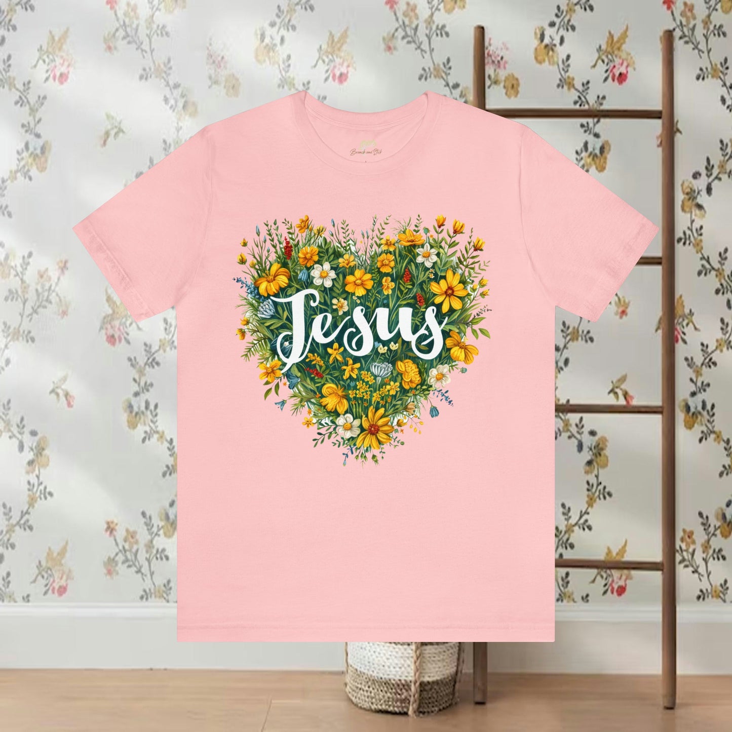 Jesus Heart Wildflower T-Shirt | Branch and Stick Branch and Stick