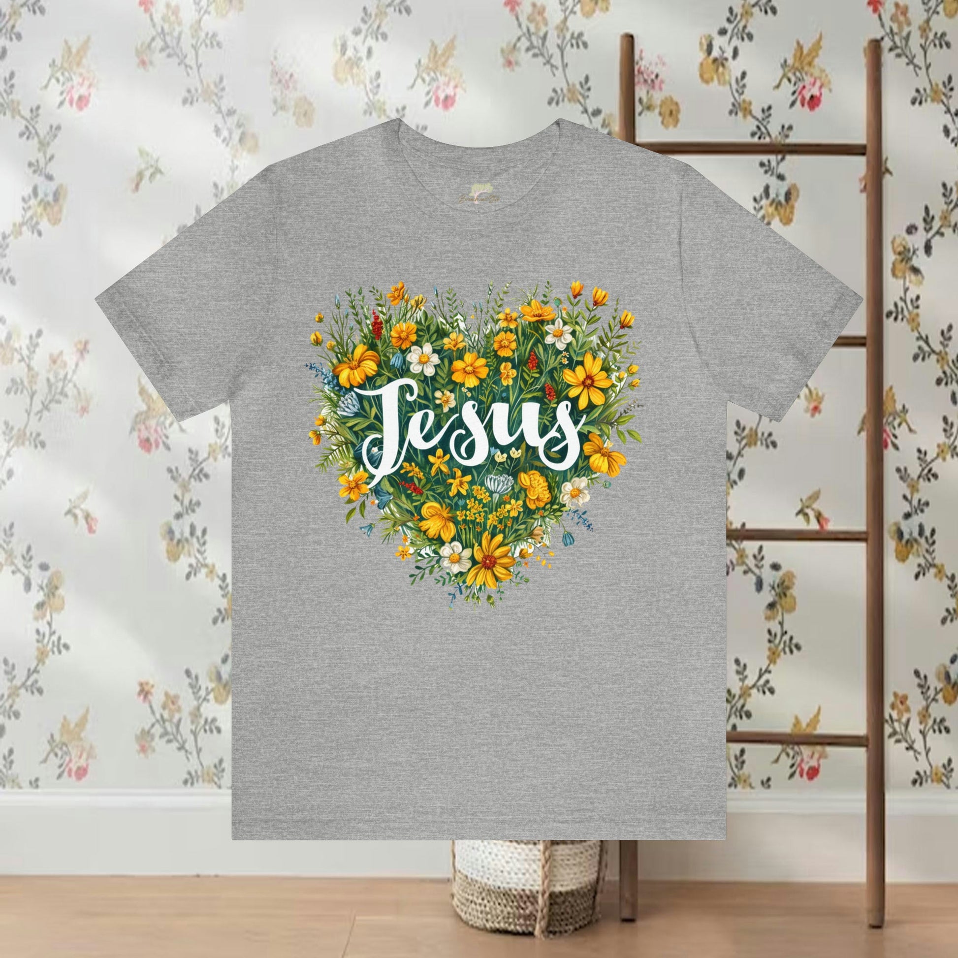 Jesus Heart Wildflower T-Shirt | Branch and Stick Branch and Stick