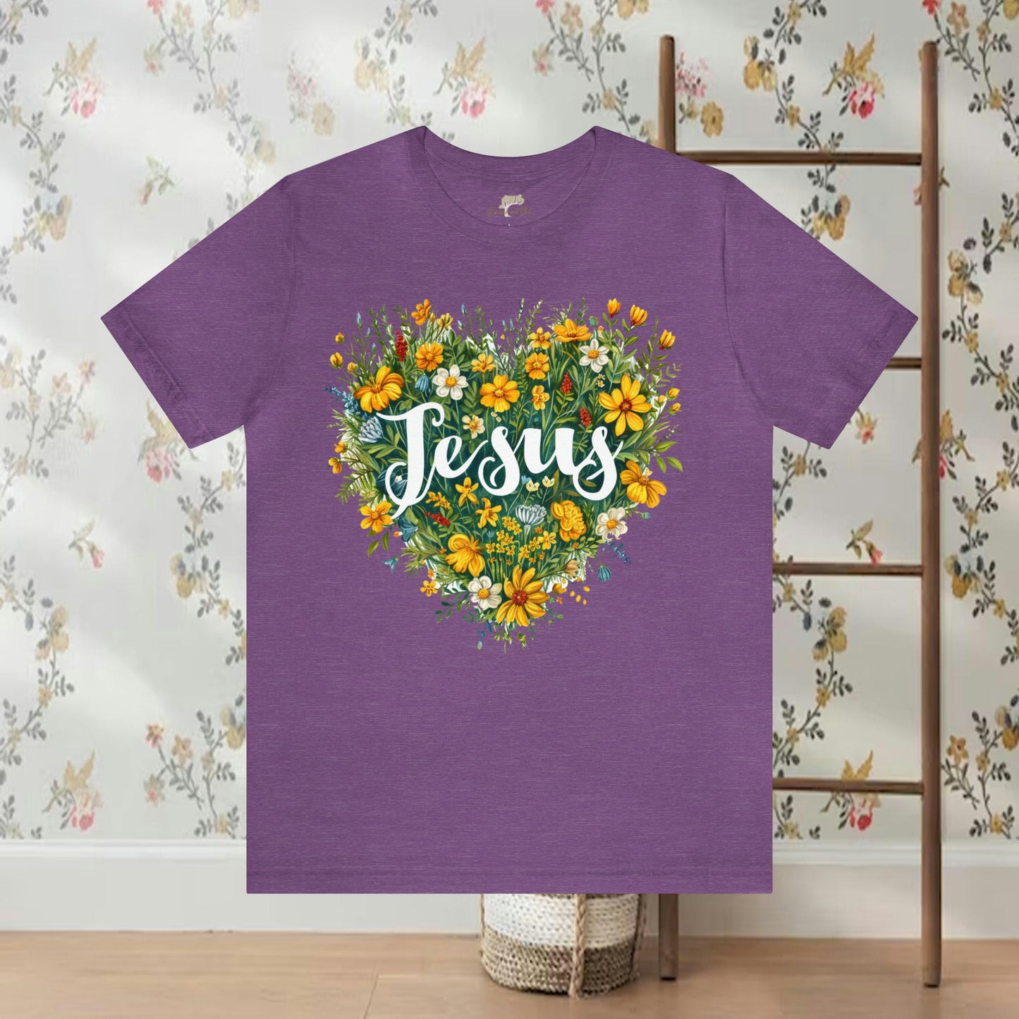 Jesus Heart Wildflower T-Shirt | Branch and Stick Branch and Stick