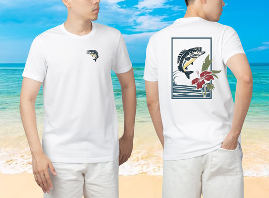 Jumping Bass 2-Sided Unisex Tee | Branch and Stick Branch and Stick