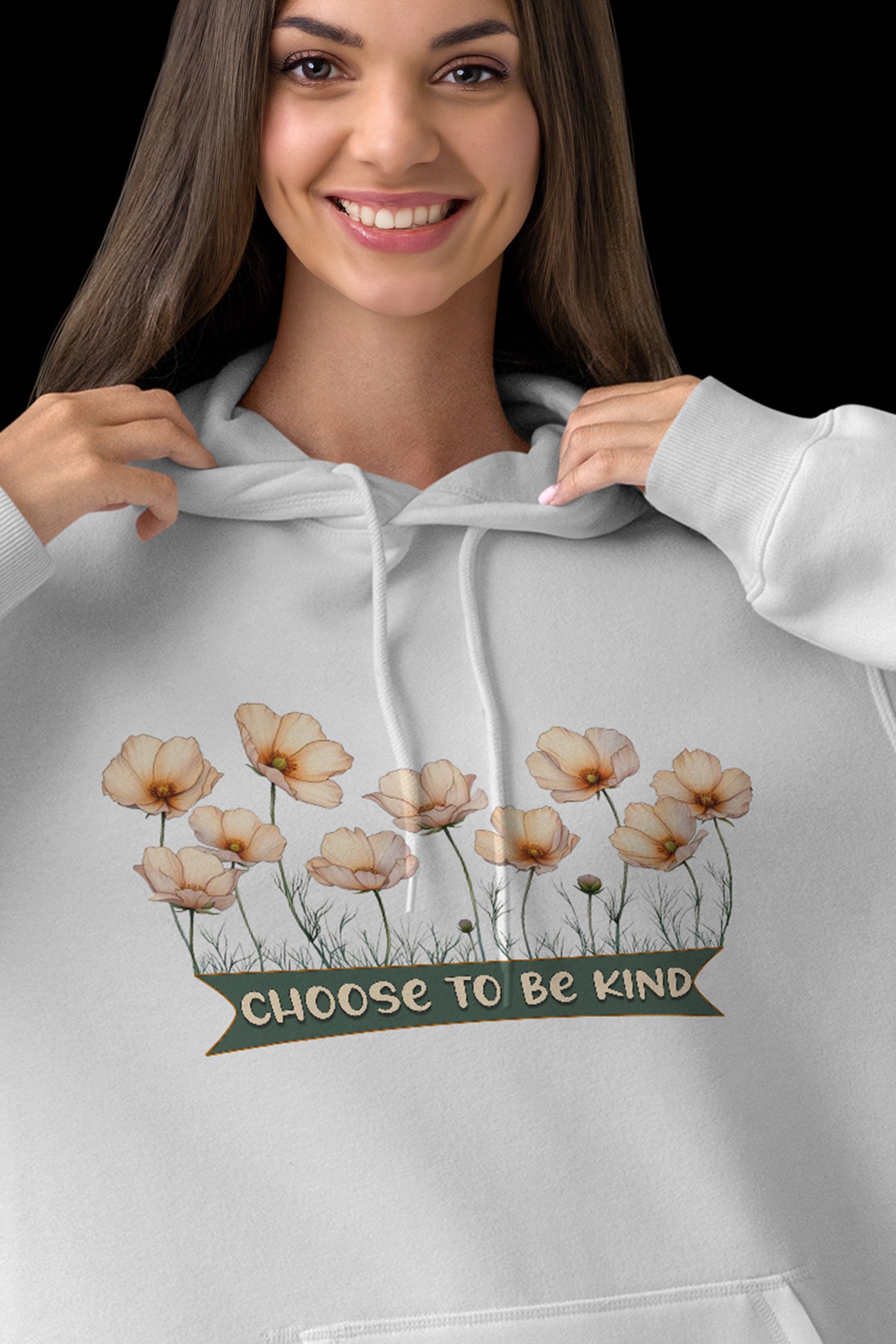 Kindness Empowered Wildflower Hooded Sweatshirt | Branch and Stick Branch and Stick