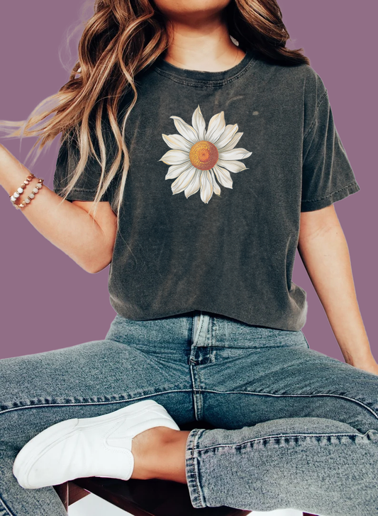 Large Daisy Unisex T-Shirt | Versatile Sizes and Colors Branch and Stick