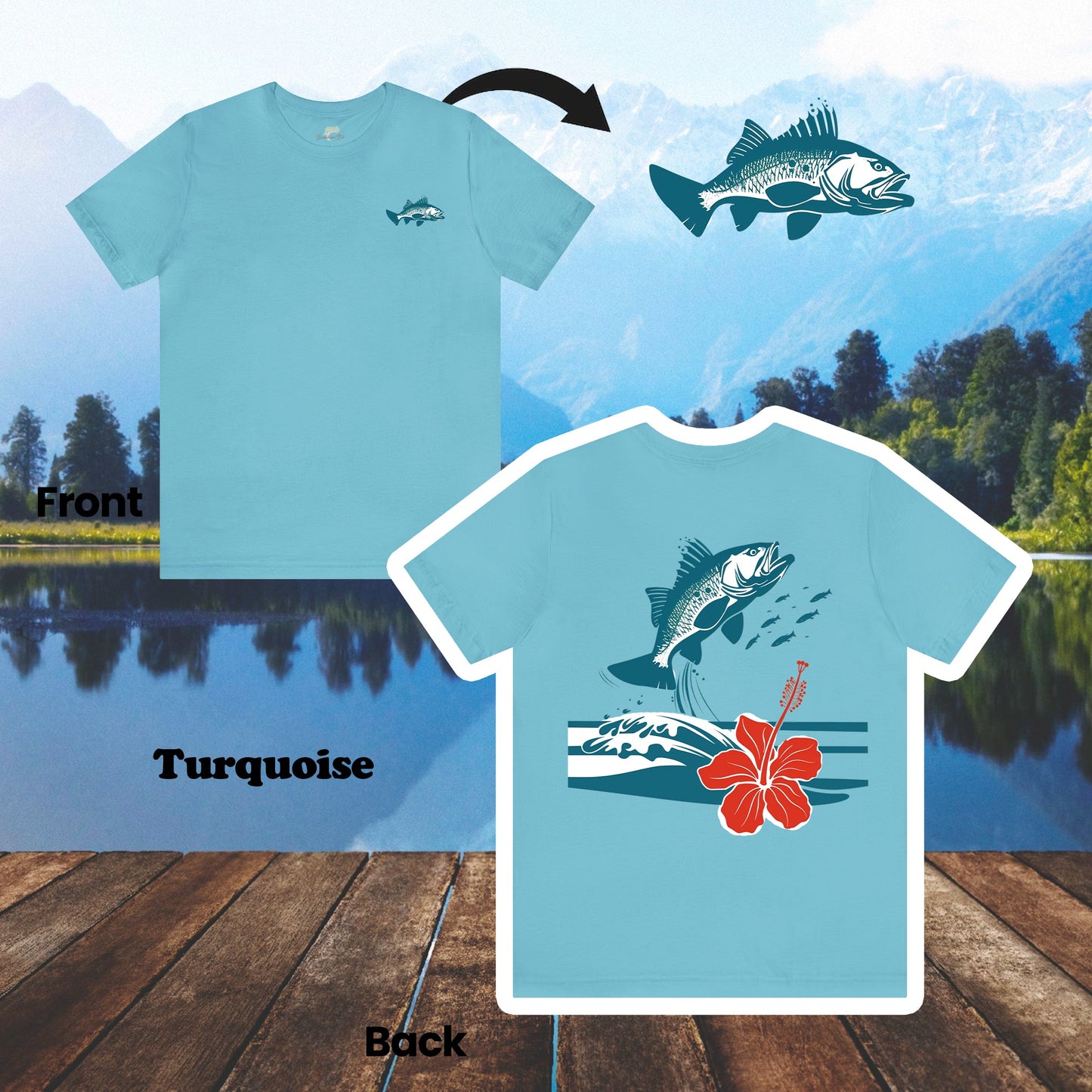 Leaping Tilapia 2-Sided Unisex Tee | Branch and Stick Branch and Stick