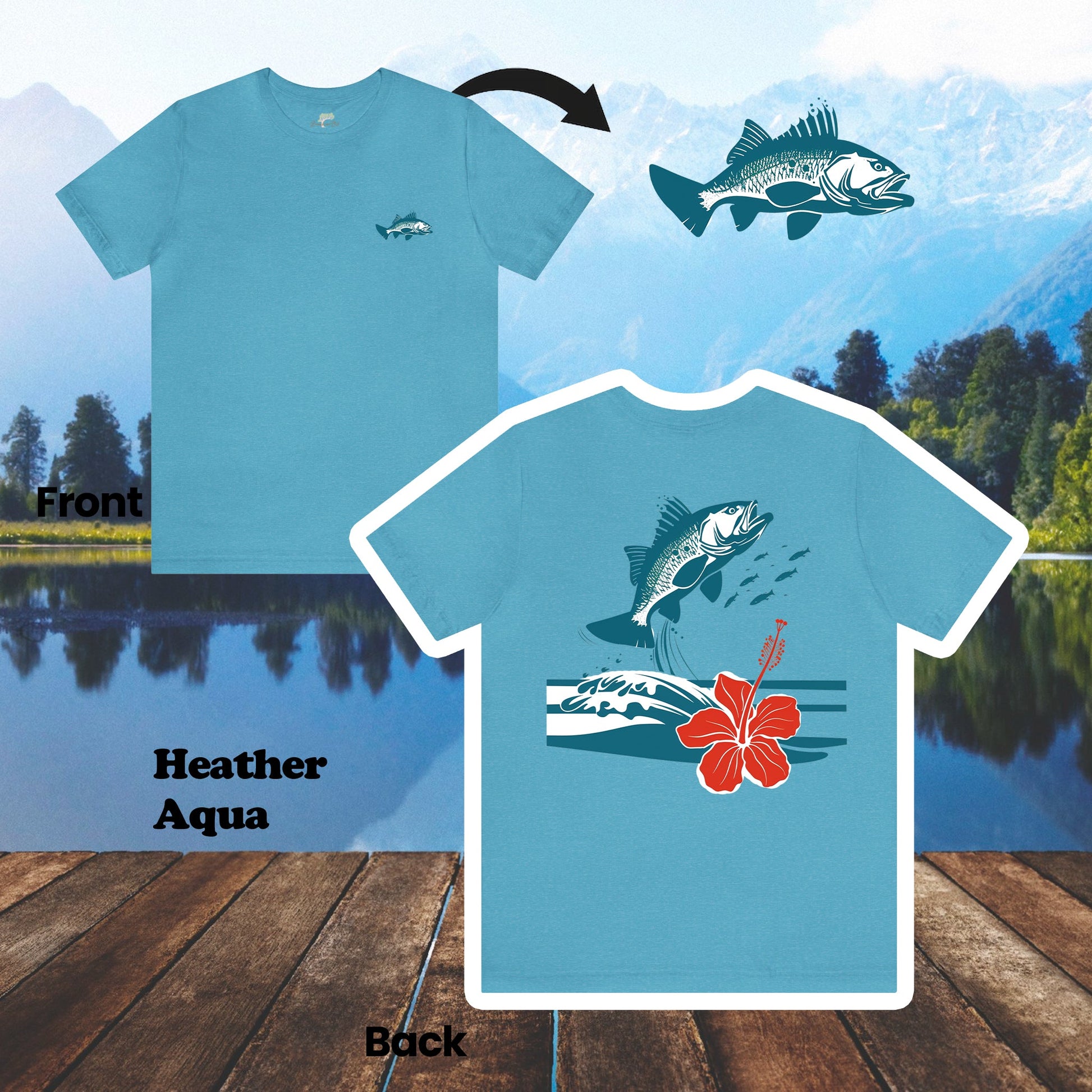 Leaping Tilapia 2-Sided Unisex Tee | Branch and Stick Branch and Stick