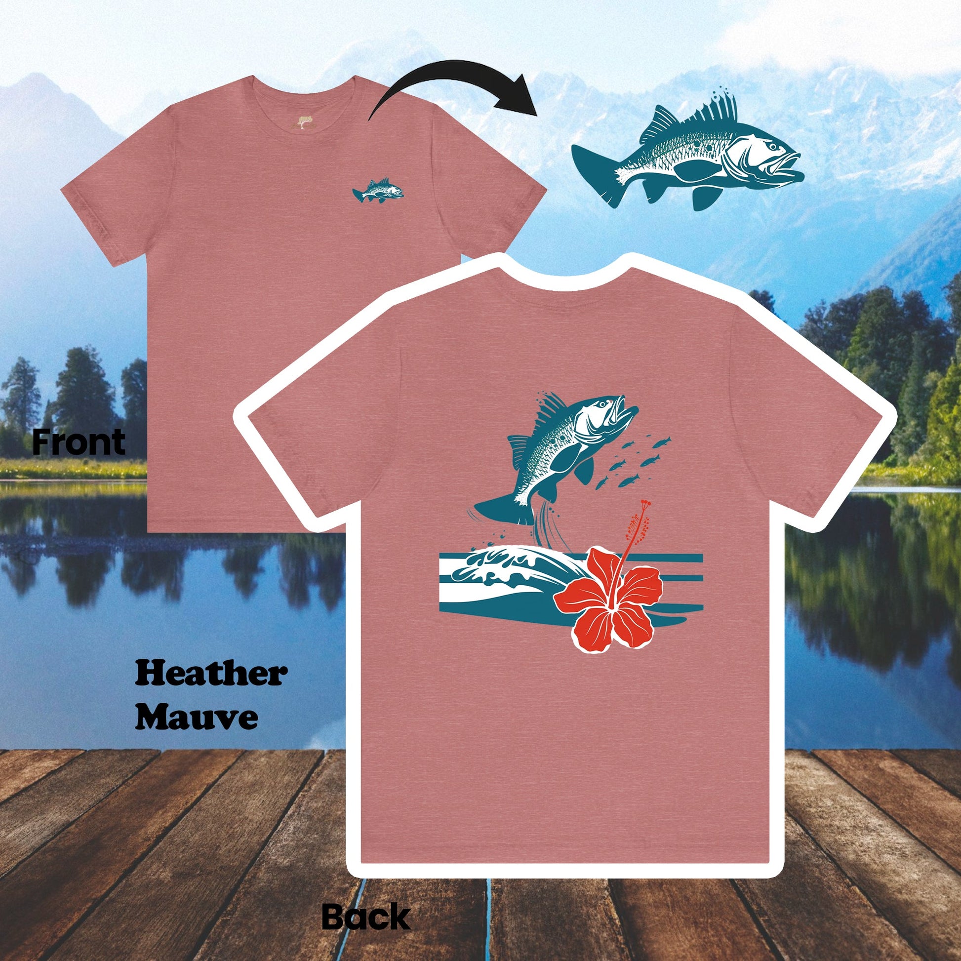 Leaping Tilapia 2-Sided Unisex Tee | Branch and Stick Branch and Stick